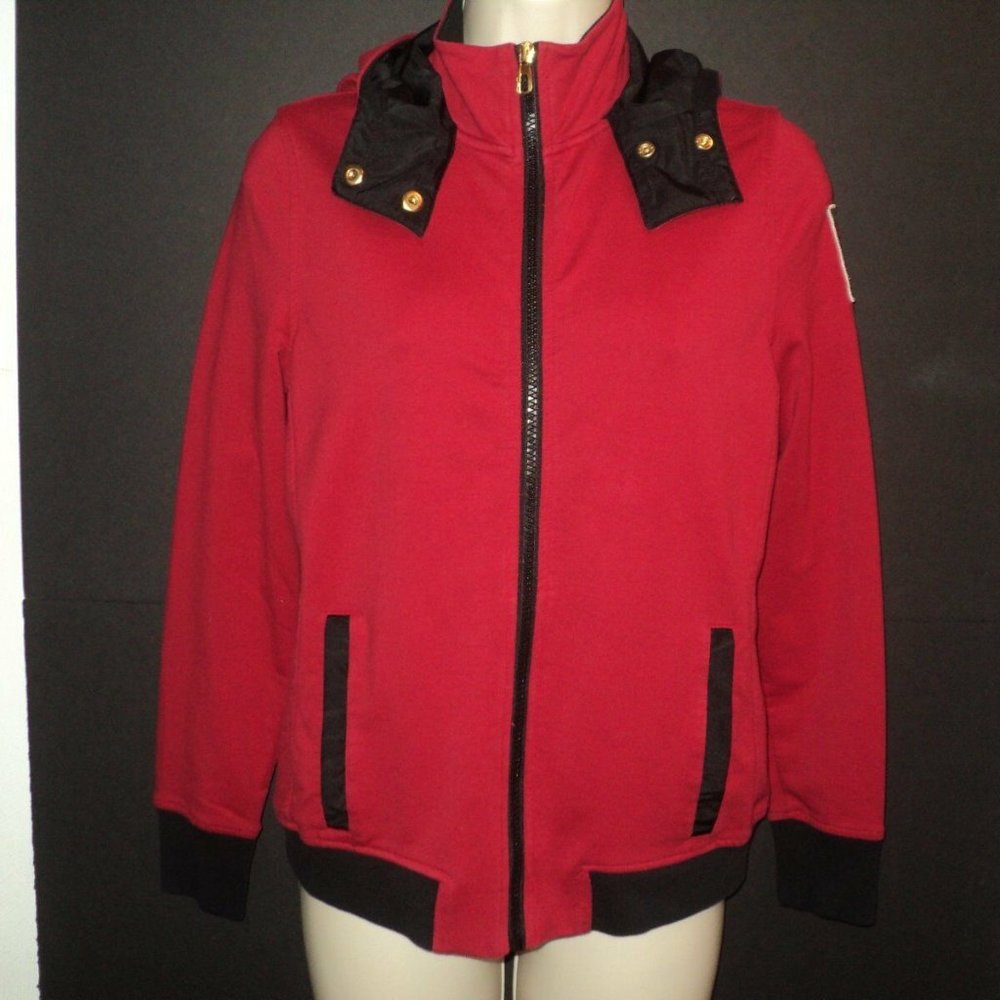 Lauren Active L-RL Jacket Small Red Full Zipped